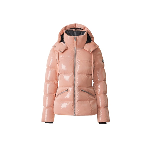 Mackage Madalyn-GLO High-Gloss Down Jacket in Muted Clay