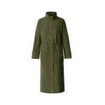 Mackage Magdelena Maxi-Length Rain Jacket in Light Military mackage magdelena maxi-length rain jacket