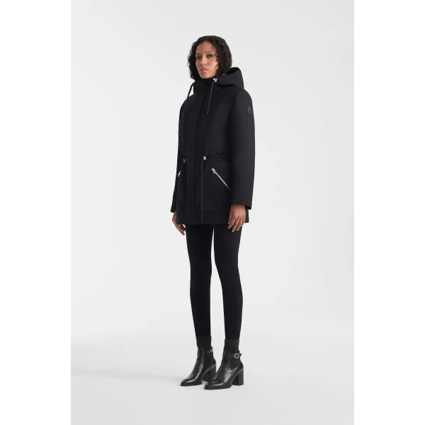 mallory 3-in-1 short parka black