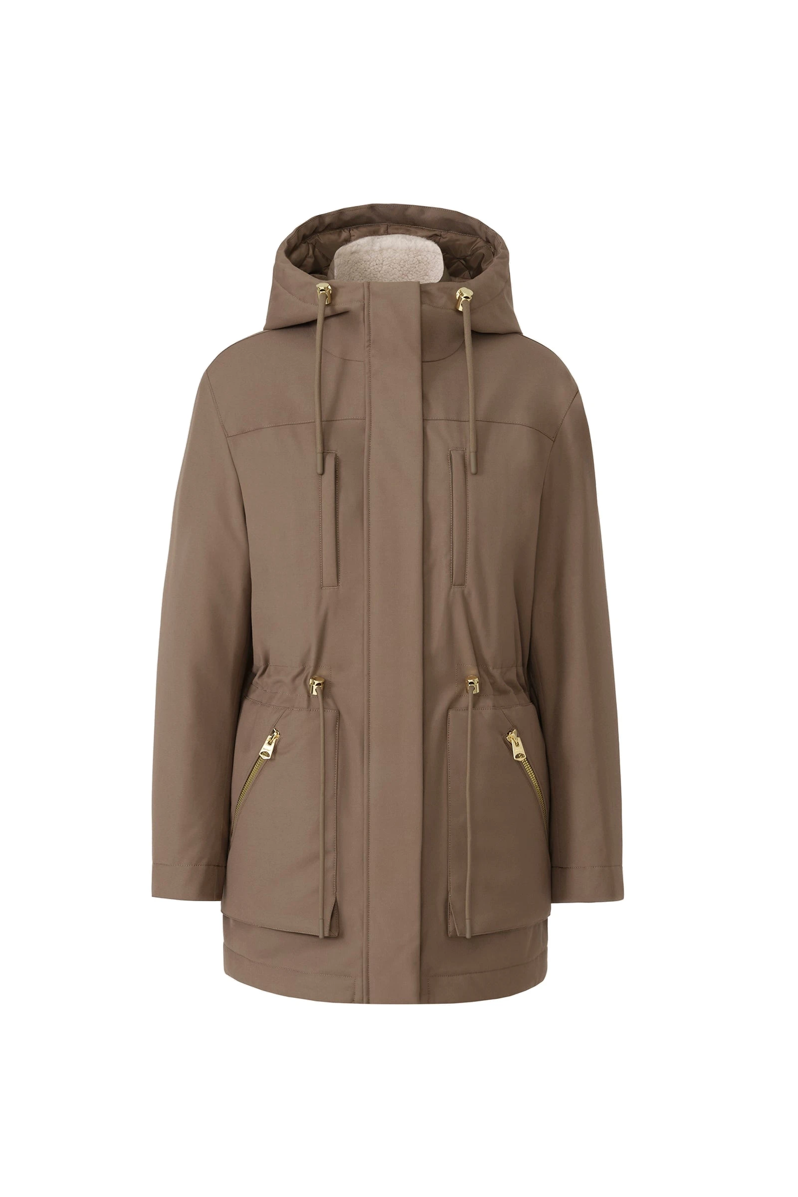 Mackage Mallory 3-In-1 Short Parka in Truffle-Taupe mackage mallory 3-in-1 short parka