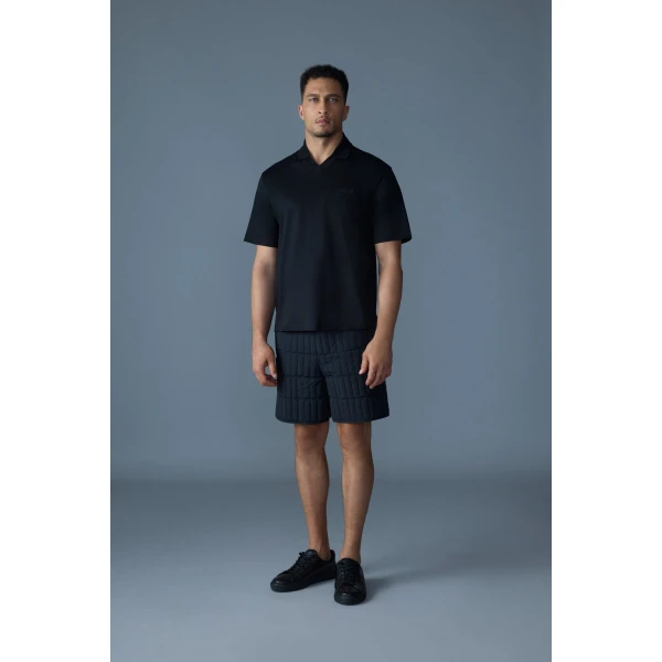 Mackage Marco Organic Cotton Polo in Black