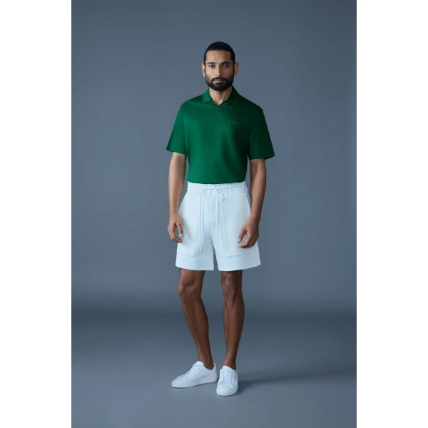 Mackage Marco Organic Cotton Polo in Leaf Green