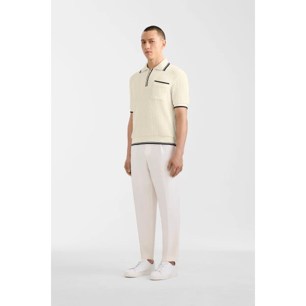Mackage Martin-Z Pleated Wool Pants in Cream