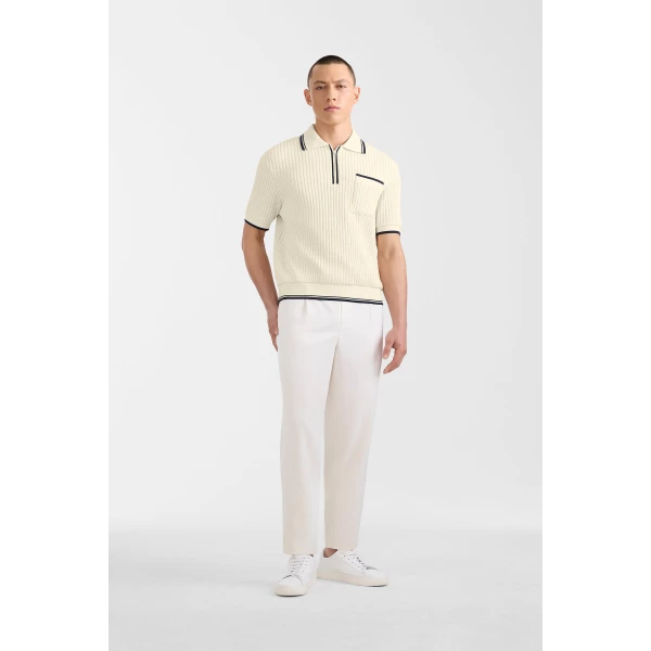 Mackage Martin-Z Pleated Wool Pants in Cream