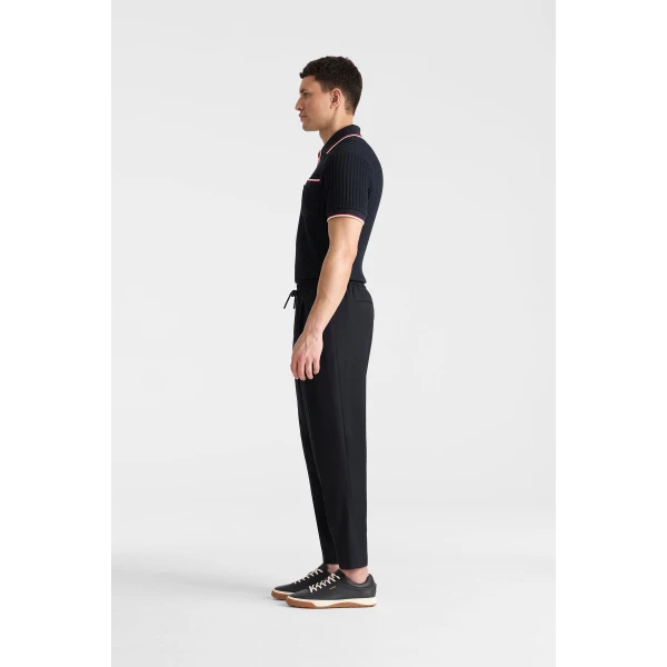 Mackage Martin-Z Pleated Wool Pants in Navy