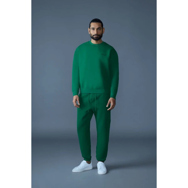 Mackage Marvin-R Double Face Jersey Cargo Sweatpants in Leaf Green