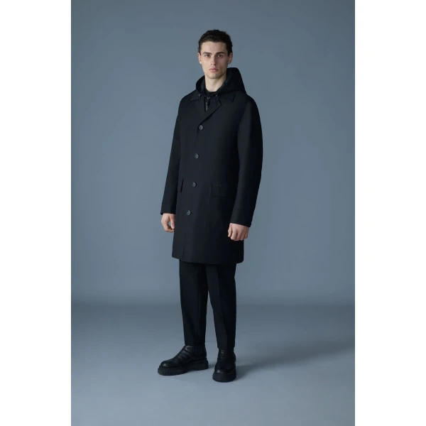 Mackage Mathias 3-In-1 Balmacaan Coat in Black