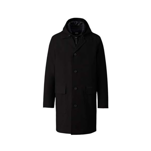 Mackage Mathias 3-In-1 Balmacaan Coat in Black