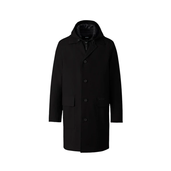 Mackage Mathias 3-In-1 Balmacaan Coat in Black
