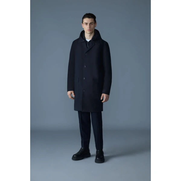 Mackage Mathias 3-In-1 Balmacaan Coat in Navy