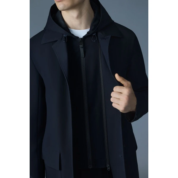 Mackage Mathias 3-In-1 Balmacaan Coat in Navy