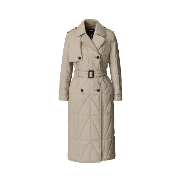 mackage mavis quilted maxi trench coat