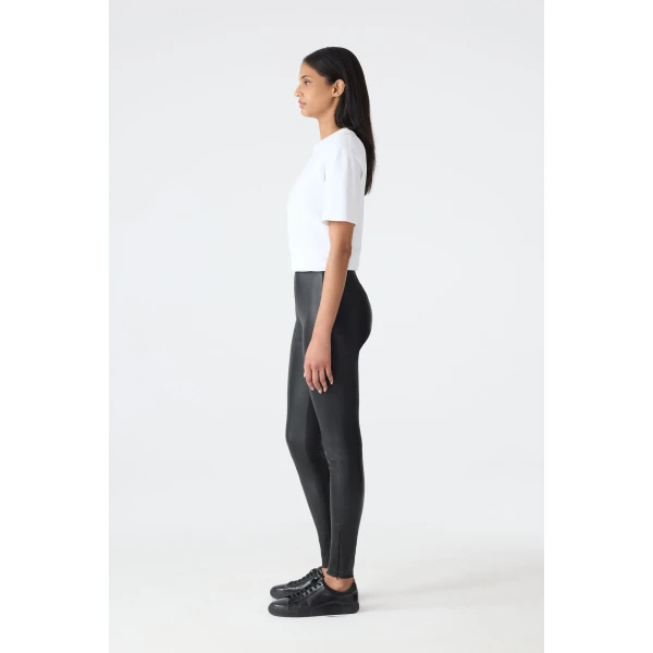 Mackage Navi-Z Fitted Lamb Leather Legging in Black