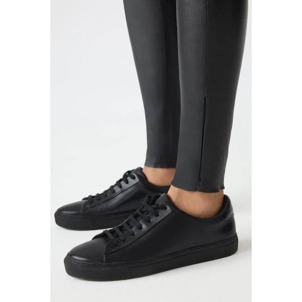 Mackage Navi-Z Fitted Lamb Leather Legging in Black