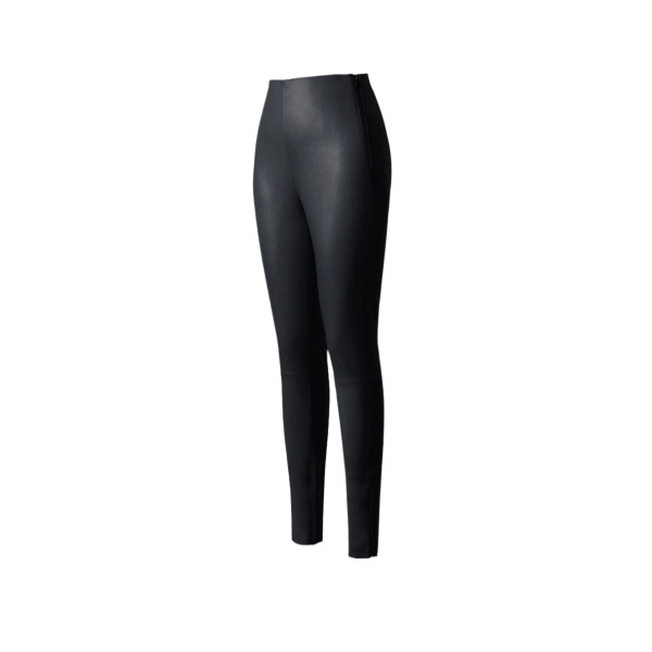 Mackage Navi-Z Fitted Lamb Leather Legging in Black