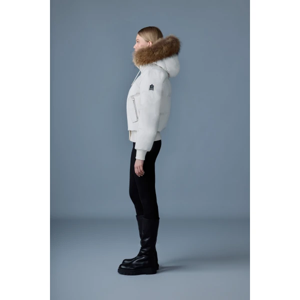 Mackage Nefi-F Down Jacket in Cream