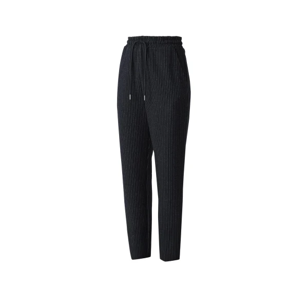 Nev-K Brushed Knit Pants in Navy-Cream