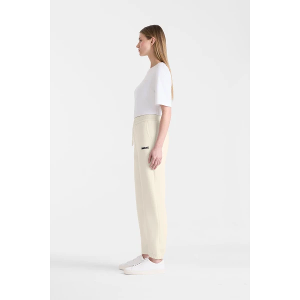 Mackage Nev-R Double-Face Jersey Sweatpants in Cream-Navy
