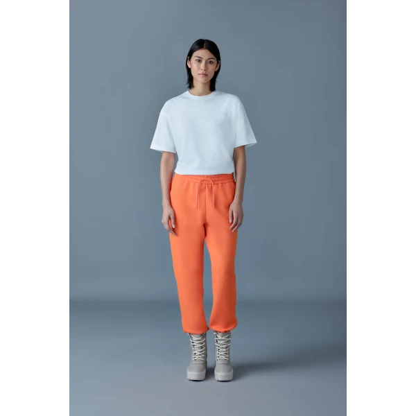 Mackage Nev-R Double-Face Jersey Sweatpants in Flame