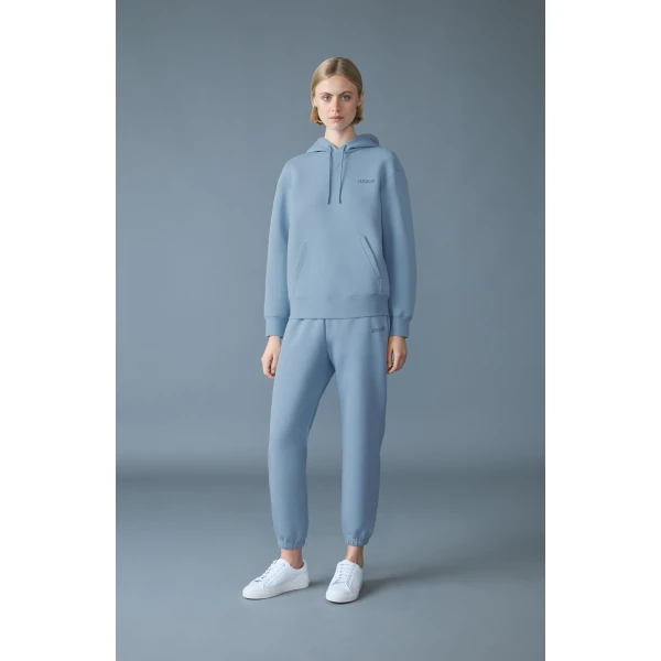 Mackage Nev-R Double-Face Jersey Sweatpants in Fog Blue