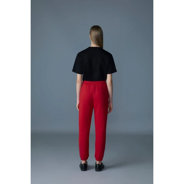 Mackage Nev-R Double-Face Jersey Sweatpants in Lava