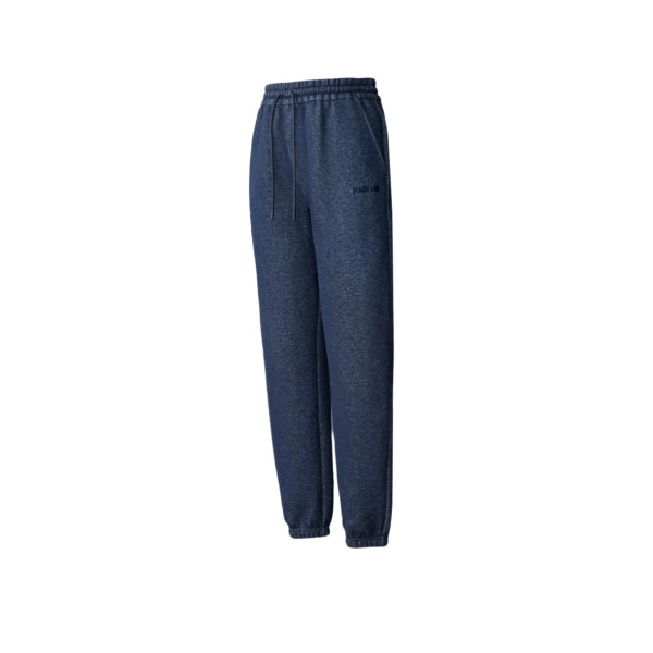Mackage Nev-R Double-Face Jersey Sweatpants in Navy Melange