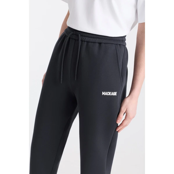 Mackage Nev-R Double-Face Jersey Sweatpants in Navy-White