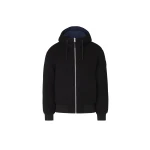 Mackage Niko Reversible Hooded Wool Down Jacket in Black-Marine Blue Mackage Niko Reversible Hooded Wool Down Jacket in Black-Marine Blue