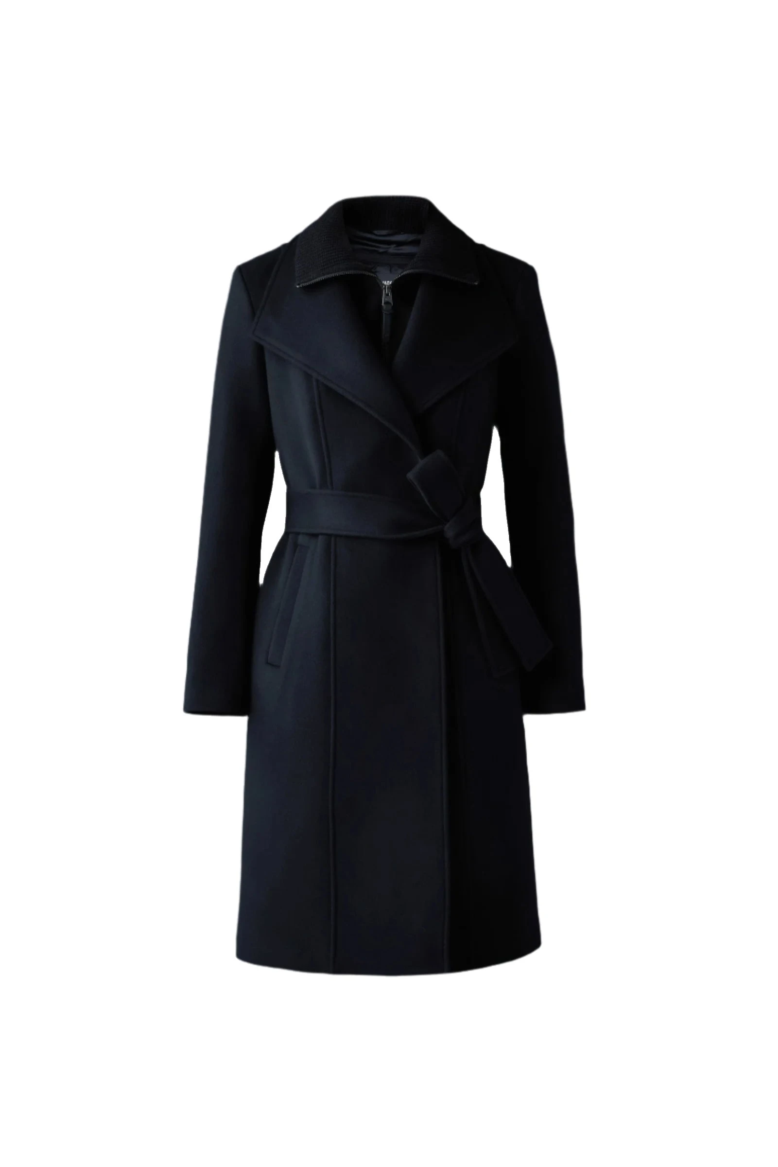 Mackage Norita 2-In-1 Double Face Wool Coat in Black mackage norita 2-in-1 double face wool coat
