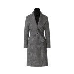 Mackage Norita-PL Wool Coat in Black-Cream mackage norita-pl wool coat