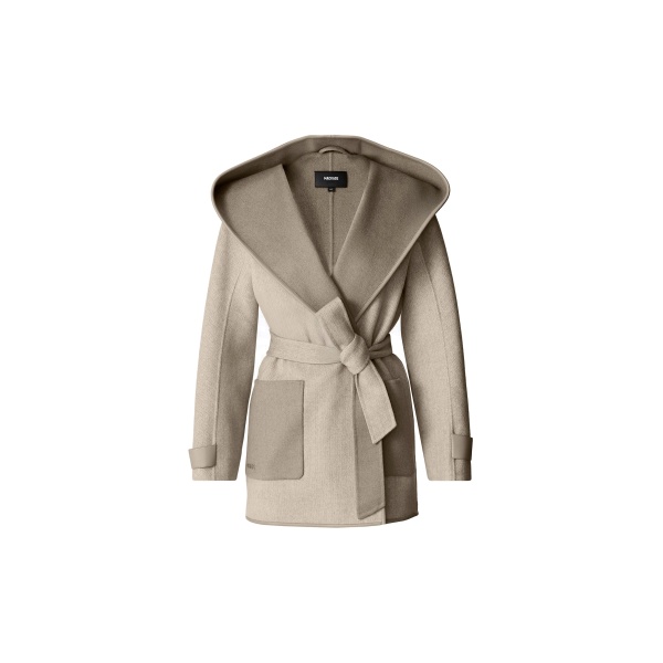 mackage paya-hb herringbone wool wrap coat