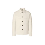 Mackage Porter-K Brushed Knit Shirt Jacket in Cream