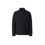 Mackage Porter-K Brushed Knit Shirt Jacket in Navy-Cream Mackage Porter-K Brushed Knit Shirt Jacket in Navy-Cream