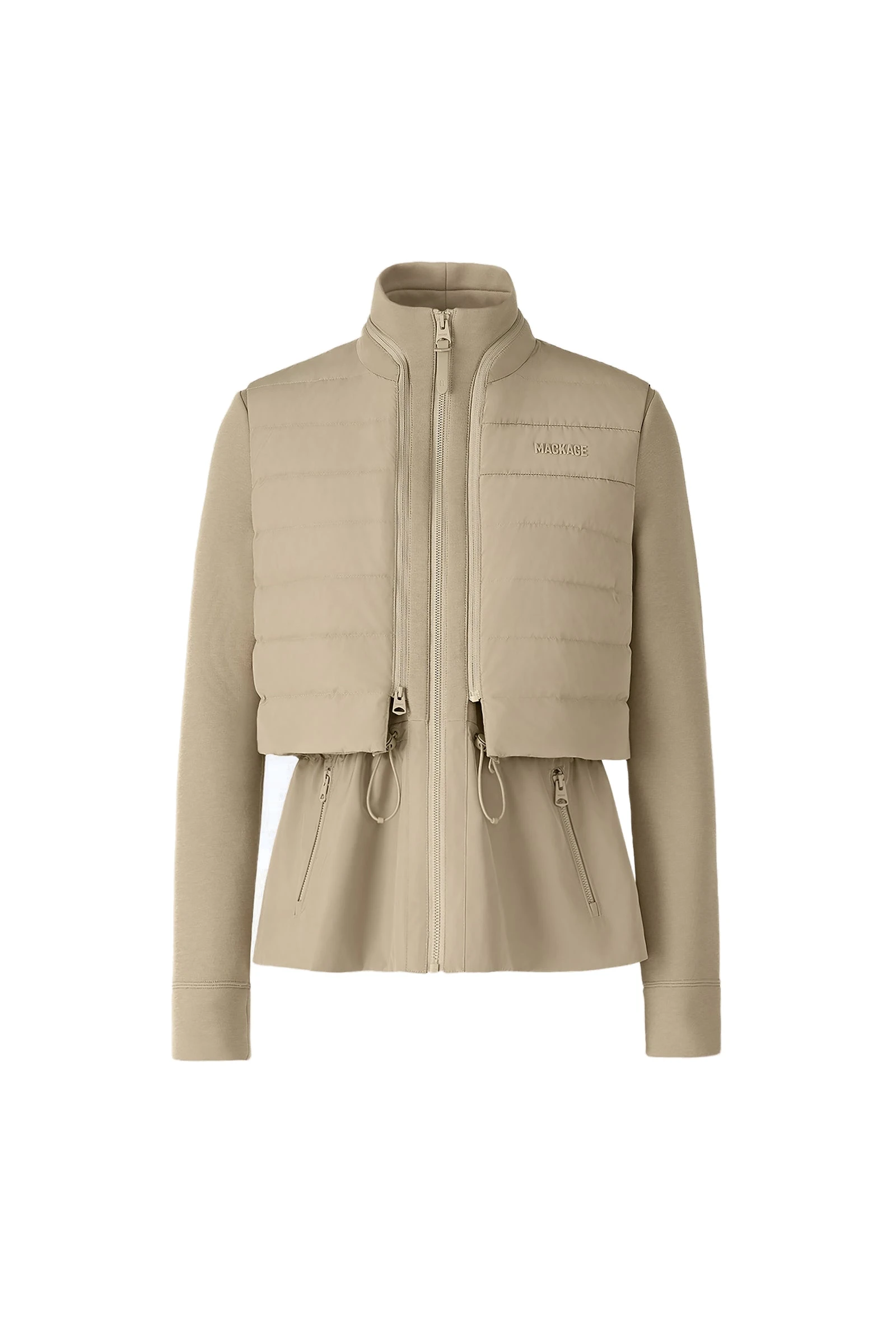 Mackage Priscilla-Z 3-In-1 Hybrid Lightweight Down Jacket in Light Camel mackage priscilla-z 3-in-1 hybrid lightweight down jacket