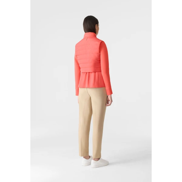 priscilla-z 3-in-1 hybrid lightweight down jacket papaya