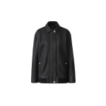 Mackage Rosemary-PB Pebble Leather Jacket in Black mackage rosemary-pb pebble leather jacket