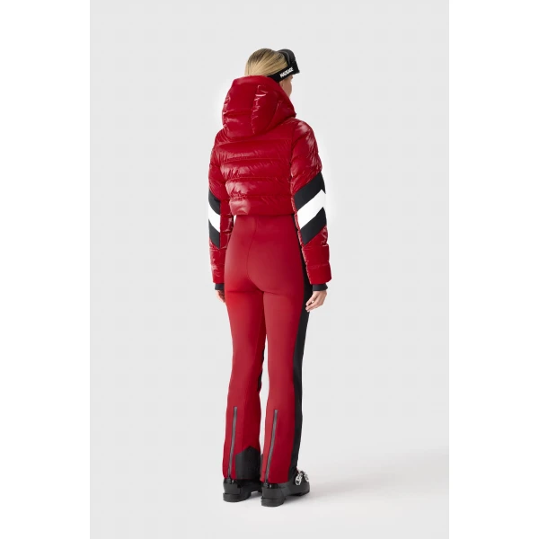 satory-glo high-gloss down ski suit red