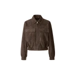 mackage senka-su patch pocket suede jacket