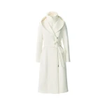 Mackage Shia-LG 2-In-1 Double-Face Wool Coat in Cream