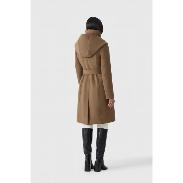 Mackage Shia-SLB 2-In-1 Double-Face Wool Coat in Otter