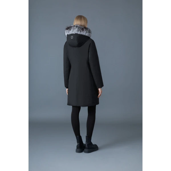 shiloh-x 2-in-1 fitted down coat black