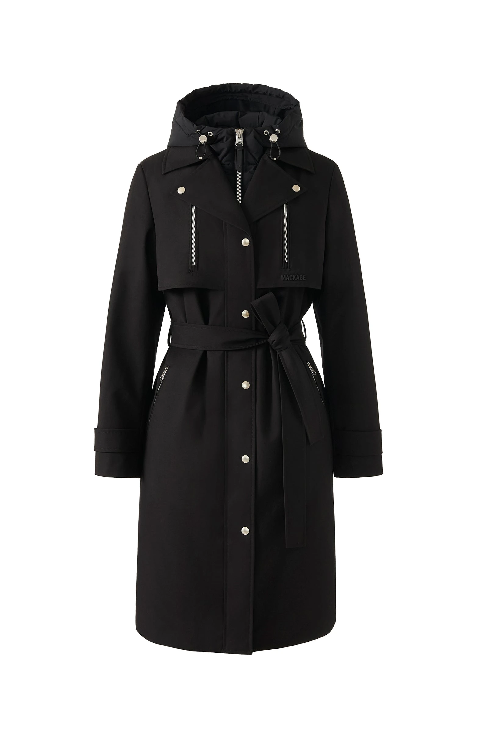 Mackage Siobhan Down Trench Coat in Black Mackage Siobhan Down Trench Coat in Black