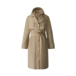 Mackage Siobhan Down Trench Coat in Light Camel