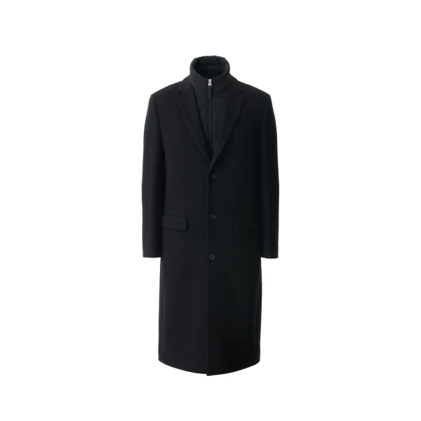 Skai-LG 3-In-1 Wool Coat in Black