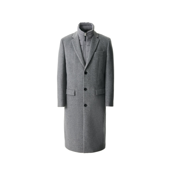 Mackage Skai-LG 3-In-1 Wool Coat in Carbon Mix