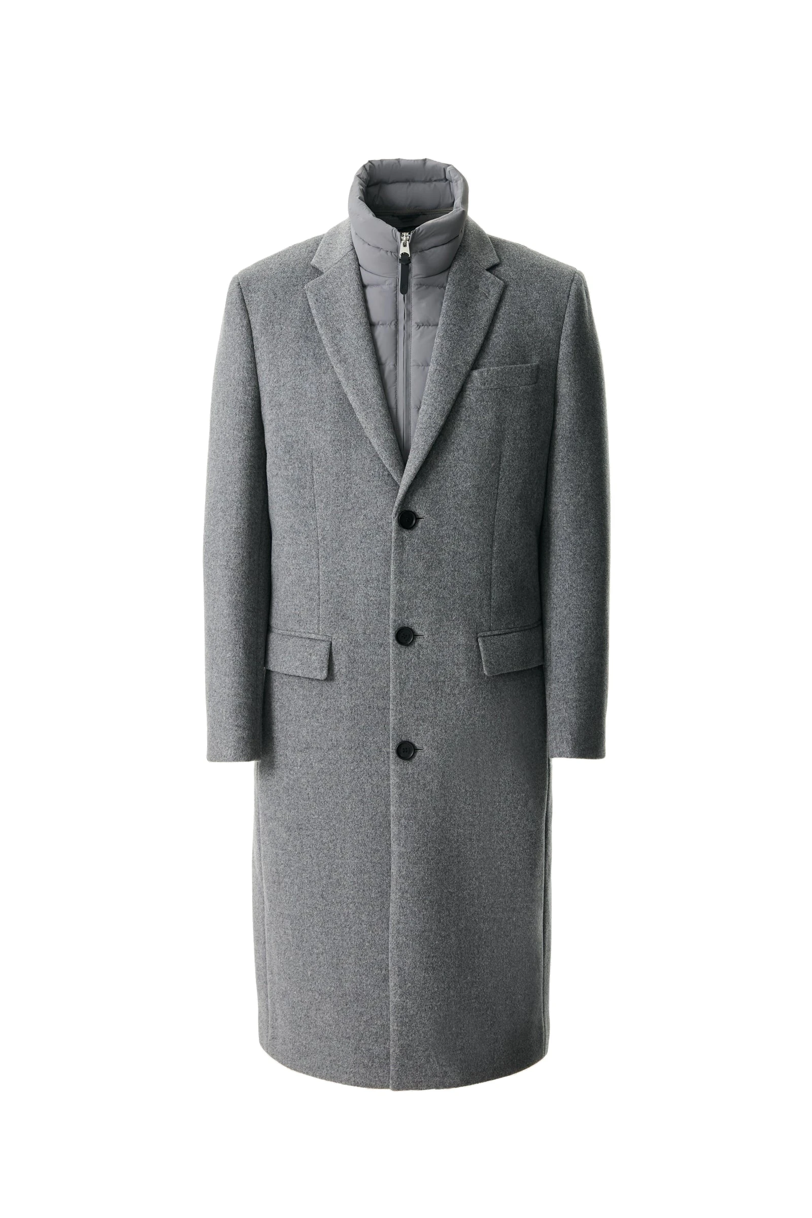 Mackage Skai-LG 3-In-1 Wool Coat in Carbon Mix Mackage Skai-LG 3-In-1 Wool Coat in Carbon Mix