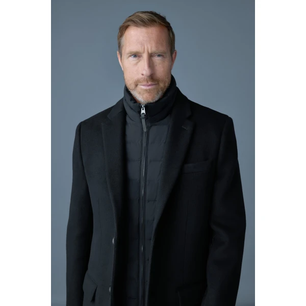 Mackage Skai-SLB 3-In-1 Wool Coat in Black