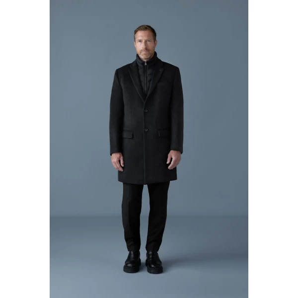 Mackage Skai-SLB 3-In-1 Wool Coat in Black