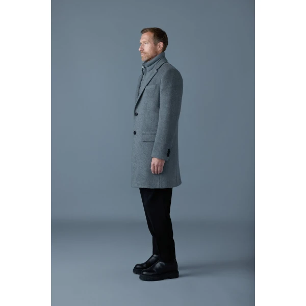 Mackage Skai-SLB 3-In-1 Wool Coat in Carbon Mix
