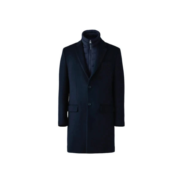 Skai-SLB 3-In-1 Wool Coat in Navy